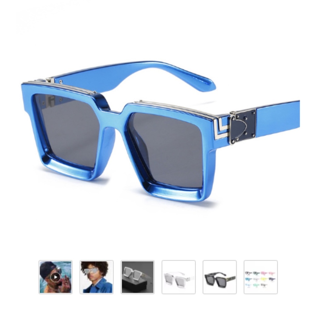 Luxury Brand Designer Square Sunglasses Men - Picture 16 of 16